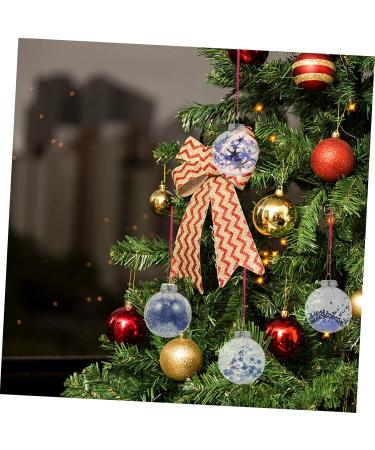 Ciieeo Xmas Party Supply 1 Box Christmas Ball Pendant Ornament Holiday Bauble Pendant Xmas Supply Ball Christmas Balls Blue 7X8X9CM - Buy Online on GoSupps.com