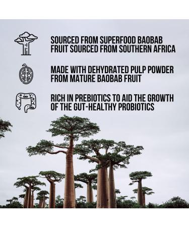 Organic Baobab Powder Supplement - Naked Fiber for Optimal Digestive Health - Buy Online on GoSupps.com