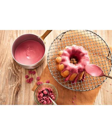 Buy Ruby Kupert re Chips - Pink Chocolate for Glazing & Decorating Cakes | Gluten-Free 2 Pack (100g each) - International Shipping Available - Buy Online on GoSupps.com