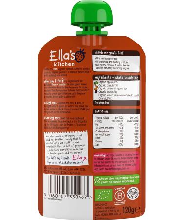 Ella's Kitchen Organic Carrots Apples Parsnips 120g - Healthy Baby Food - Buy Online on GoSupps.com
