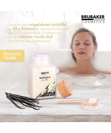 BRUBAKER Bath Salts 400g - Vanilla Scent - Bath Additive with Natural Extracts - Wellness Bath for Relaxation and Body Care - Buy Online on GoSupps.com