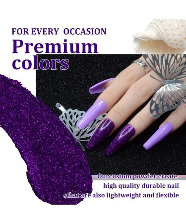 Poudre Ongles 28g Paillettes Violettes Dipping Powder Manucure pour Ongles Fran ais Kits Manucure Salon DIY Sans Odeur & Durable Lampe Ongles Non Requise - Buy Online on GoSupps.com
