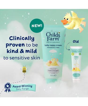 Childs Farm Baby Nappy Cream Fragrance Free Moisturising & Hydrating Suitable for Newborns with Dry Sensitive & Eczema prone Skin - 3.3 Oz - Buy Online on GoSupps.com