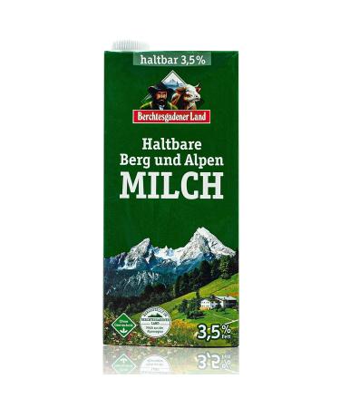 Buy Berchtesgadener Land 10-Pack H-Enforcement Milk 3.5% - Durable Mountain Farmer's Milk (1L) - Premium Quality Alpine Milk - International Shipping Available - Buy Online on GoSupps.com