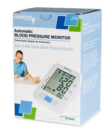 Lumiscope Automatic Digital Blood Pressure Monitor with Adult Cuff and Pulse Monitor - 2-User Memory, LCD Screen - Model 1133 - Buy Online on GoSupps.com