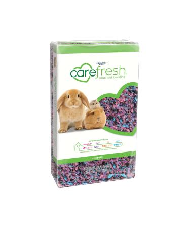 carefresh 99% Dust-Free Confetti Natural Paper Small Pet Bedding with Odor Control, 23 L