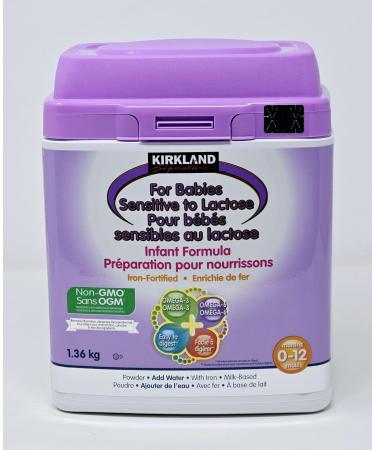 Kirkland Signature Instant Formula for Babies Sensitive to Lactose Iron-Fortified for Ages 0-12 Months - 1.36kg