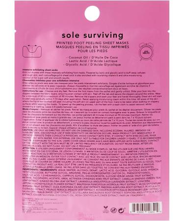 Holler and Glow Sole Surviving Peeling Printed Foot Masks - Buy Online on GoSupps.com