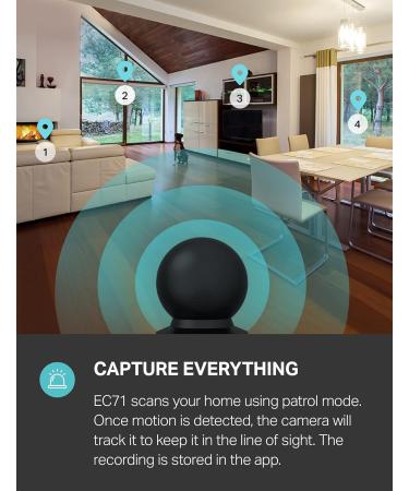 Kasa Smart Indoor Pan-Tilt Home Security Camera, 1080p HD Dog Camera w/Night Vision, Motion Detection for Baby & Pet Monitor, Cloud & SD Card Storage, Works w/ Alexa & Google Home, 2.4G WiFi (EC71) - Buy Online on GoSupps.com