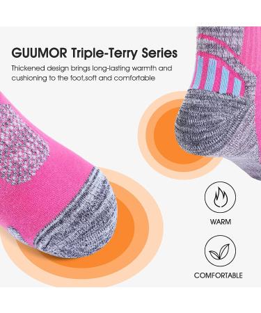 GUUMOR Ski Socks - 4 Pairs Medium Thermal Winter Sports Socks for Men and Women - Buy Online on GoSupps.com