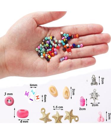 YITOHOP 8800+pcs 4mm 12/0 Glass Seed Beads Kit - 48 Colors for Jewelry Making - Teen Girls Crafts Gift - Ages 8-12 - Buy Online on GoSupps.com