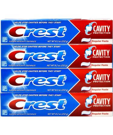 Fluoride Cavity Protection Toothpaste 8.2oz Bulk Pack with Nosh Pack Mints - Prevents Cavities, 4 Pack - Buy Online on GoSupps.com