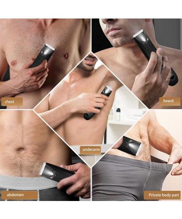 Qukaim Body Hair Trimmer Body Trimmer Rechargeable Waterproof Electric Men's Body Hair Clipper - Buy Online on GoSupps.com
