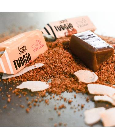 Super Fudgio Organic Toffee Candies - Vegan Gluten-Free Palm Oil-Free | 10 Pack with Coconut Milk & Sugar - Buy Online on GoSupps.com