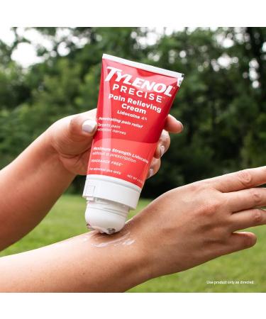 Tylenol Maximum Strength 4% Lidocaine Pain Relieving Cream - 4oz for Back Knee & Joints - Fragrance Free & Fast Relief - Buy Online on GoSupps.com