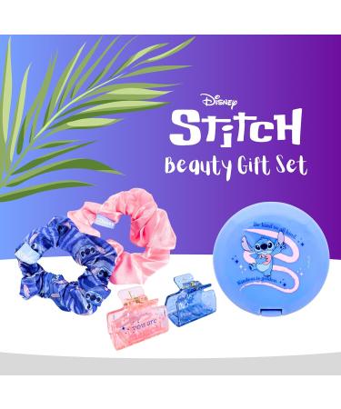 Disney Stitch Beauty Set Includes Mirror 2 Scrunchies Hair Scrunchies and 2 Hair Clips Gift Set for Girls - Buy Online on GoSupps.com