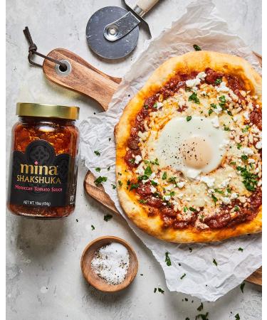Mina Shakshuka Sauce | Moroccan Tomato Sauce | No Sugar Added | Keto-Friendly | 16 Ounce - Buy Online on GoSupps.com