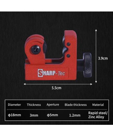 Sharp-Tec 3-22mm Mini Tube Cutter Adjustable Zinc Alloy Pipe Cutter Cutting Tool for Cutting Copper Brass PVC Aluminum (Mini Pipe Cutter) 3-22mm Adjustable Mini Cutter - Buy Online on GoSupps.com