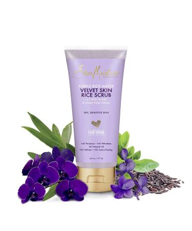 SheaMoisture Purple Rice Water Velvet Skin Scrub | 6 fl oz Exfoliating Body Scrub - Buy Online on GoSupps.com