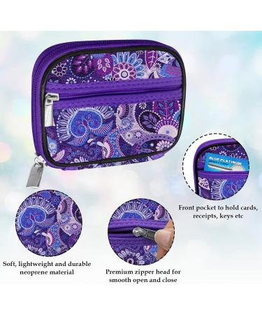 Serfeymi Weekly Travel Pill Organizer - Removable 7 Day Pill Box - Fashionable Purple Pill Case for Purse - Medicine Vitamin Supplement Container - Buy Online on GoSupps.com