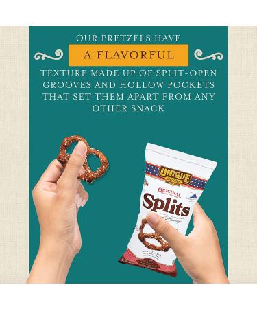 Unique Pretzels Folds of Honor Splits - Homestyle Baked, OU Kosher, Non-GMO, 11oz Bag (3 pk), 33oz - No Artificial Flavors - Buy Online on GoSupps.com