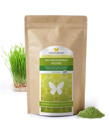 500 g Organic Wheat Grass Powder from GERMANY, Raw Quality, from Young Herbs, No Additives, for Green Smoothies