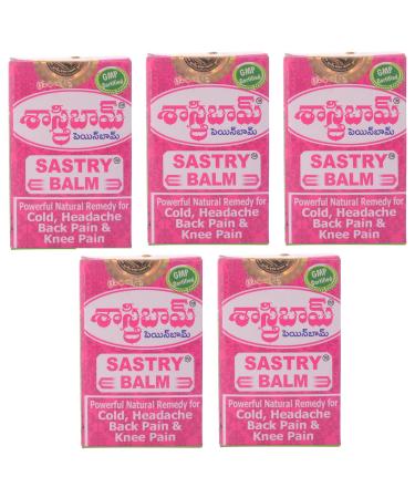 Sastry balm Ayurvedic Painbalm (Pack of 5)- 12 gms each