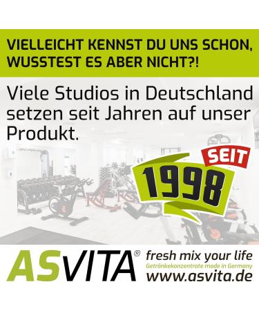 AsVita Sirop sans sucre - ASVita Fresh Mix 1:80 - Bouteille de 1 litre - Sirop de boisson sans sucre - 26 d licieuses saveurs (th glac et citron) Th glac au citron 1 l (Lot de 1) - Buy Online on GoSupps.com