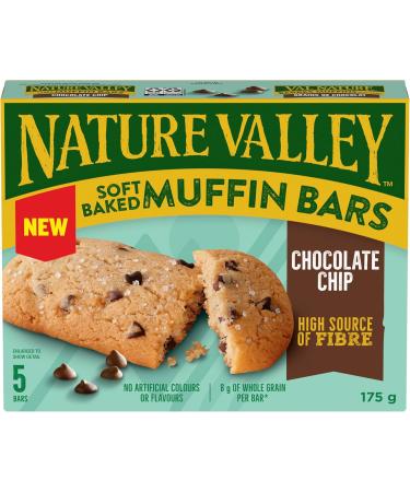 NATURE VALLEY Chocolate Chip Soft Baked Muffin Bars No Artificial Colours No Artificial Flavours Snack Bars Pack of 5 Soft Baked Muffin Bars - Buy Online on GoSupps.com