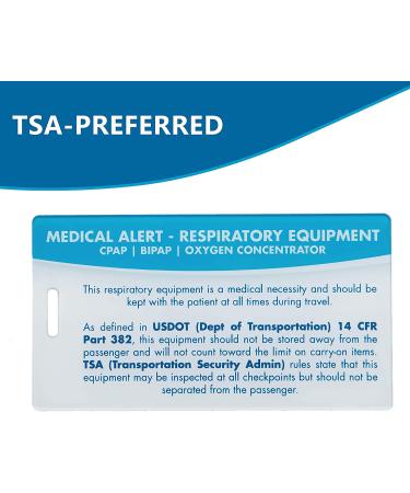 Blue Medical Equipment ID Luggage Tag - Alert for Respiratory Devices | Travel Supplies | Bag Tag Gift - Buy Online on GoSupps.com