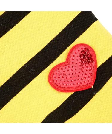 Paidful Striped Dog Shirt for Small & Medium Dogs - Breathable Summer Tank Top with Red Heart | Chihuahua & Yorkie Clothes - Buy Online on GoSupps.com