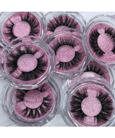 BEAUTY4YOU 3D Mink Eyelashes 10 Styles Luxurious Fluffy False Lashes 100% Siberian 3D Mink Fur Eyelashes Reusable Handmade Natural Look Lashes Fake Eyelashes