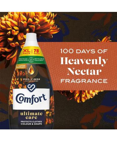 Comfort Ultimate Care Ultra-Concentrated Fabric Conditioner with Lasting Fragrance Intense Liquid Fabric Softener 78 Wash 1.18 L (Heavenly Nectar Buy 4) Heavenly Nectar 295 ml (Pack of 4) - Buy Online on GoSupps.com