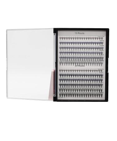 240Pcs Mixed Size Cluster False Eyelashes - Long Individual Fake Eye Lashes Extensions - Soft & Light Volume - 10-14mm - 20 & 10 Roots - Buy Online on GoSupps.com
