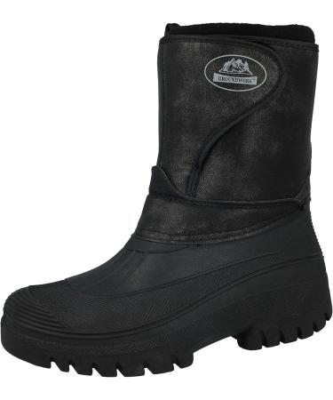 Women's Black PU Leather Riding Boots for Horses | Waterproof Warm Size 39 EU | Perfect for Rain Snow Winter & Farm Use - Buy Online on GoSupps.com
