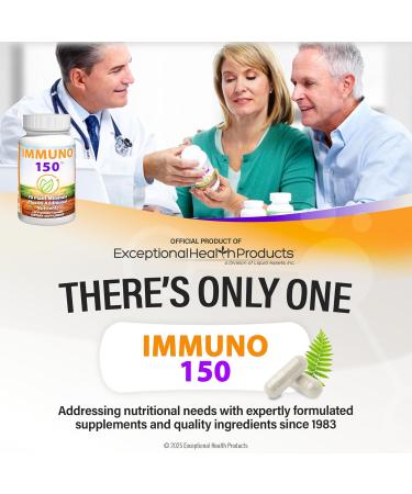 Immuno 150 Immune Support Supplement Packed with 70 Plant Minerals 13 Essential Vitamins and 68 Additional Nutrients-150 Vegetable Capsules- Immune Boost for All Age Groups - Buy Online on GoSupps.com