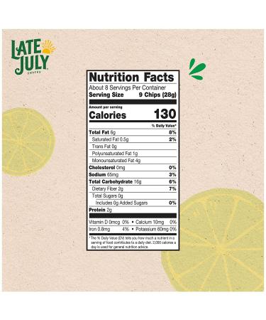 Late July Organic Multigrain Sea Salt & Lime Tortilla Chips - 7.5 oz Bag - Buy Online on GoSupps.com