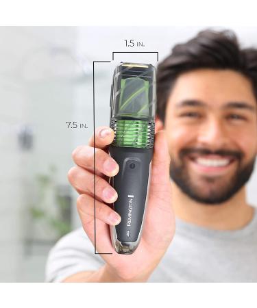 Remington MB6850 Vacuum Stubble and Beard Trimmer with Lithium Power and Adjustable Length Comb - 11 Length Settings (2-18mm) - Buy Online on GoSupps.com