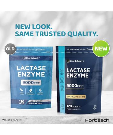 Lactase Enzyme Tablets for Improved Lactose Digestion | 180 Capsules by Horbaach - Buy Online on GoSupps.com