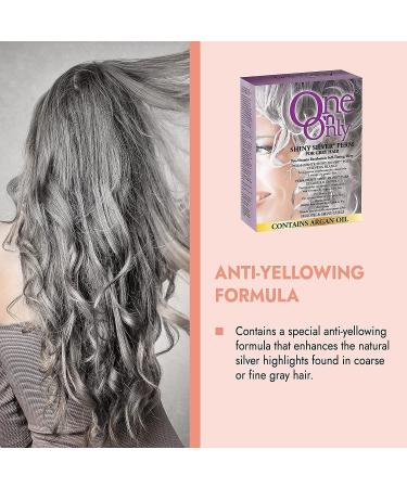 One 'n Only Shiny Silver Perm with Argan Oil | Enhances Natural Gray Hair Highlights | Exothermic Heat for Gentle Processing - Buy Online on GoSupps.com