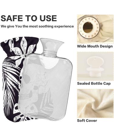 NAANLE PALMBLATT Stop Hat Mark Mit Heath - 2L Transparent Hot Water Bottle for Pain Relief | Ideal for Bed Hands & Feet - Buy Online on GoSupps.com