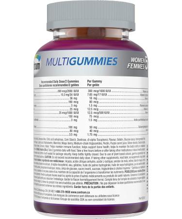 Centrum Women 50 Plus MultiGummies Multivitamins/Minerals Gummies for Women 50+ Cherry Berry and Orange Flavours 120 Gummies (Packaging May Vary) Berry Cherry Orange 130 count (Pack of 1) - Buy Online on GoSupps.com