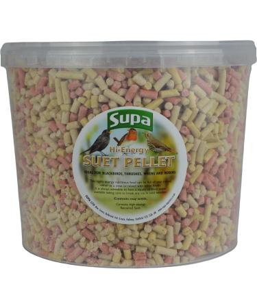 Supa Mixed Suet Pellets for Wild Birds 3 Litre Bucket High Energy Protein Rich Treat For Garden Birds Attract More Birds To Your Garden Quality Wild Bird Food package may vary - Buy Online on GoSupps.com