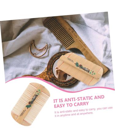 Abaodam 2 pi ces Peigne Bambou Dense Peigne Portable Multifonction pour Soin Du Chevelu Massage et limination des Pellicules L ger pour Gar on Fille et Adultes - Buy Online on GoSupps.com