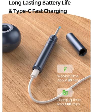 Digital Otoscope with Gyroscope Earwax Remover Tool with 10 Megapixel HD Ear Camera 3.5 Mm Lens Diameter Gimbaled Intelligent Gyroscope Ear Tip Cleaning Kit Easy to Use for Kids/Adults/Pets - Buy Online on GoSupps.com