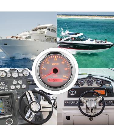 85mm GPS Speedometer for Boats - ABS + PVC + Stainless Steel 0-60 MPH LCD Display with Adjustable Backlight - International Shipping Available - Buy Online on GoSupps.com