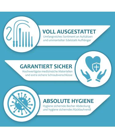 Lyvanas Enema Set 2L Intestinal Inlet for Comfortable Colon Cleansing | Hygienic & Transparent Design - Buy Online on GoSupps.com