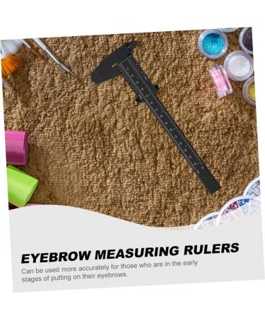 Beavorty 6pcs Locating Rule Pocket Ruler Plastic Eyebrow Ruler Eyebrow Measuring Ruler Face Caliper - Buy Online on GoSupps.com
