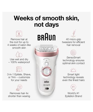 Braun Silk- pil 9-720: Wet & Dry Hair Removal, Shaver & Trimmer for Women | Cordless & Rechargeable - Buy Online on GoSupps.com