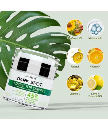 ENVISHA Dark Spot Remover Corrector for Face and Body Hyperpigmentation for Men and Women 1.7 Oz - Buy Online on GoSupps.com